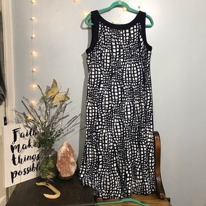 Perceptions New York size XL navy and white dress
